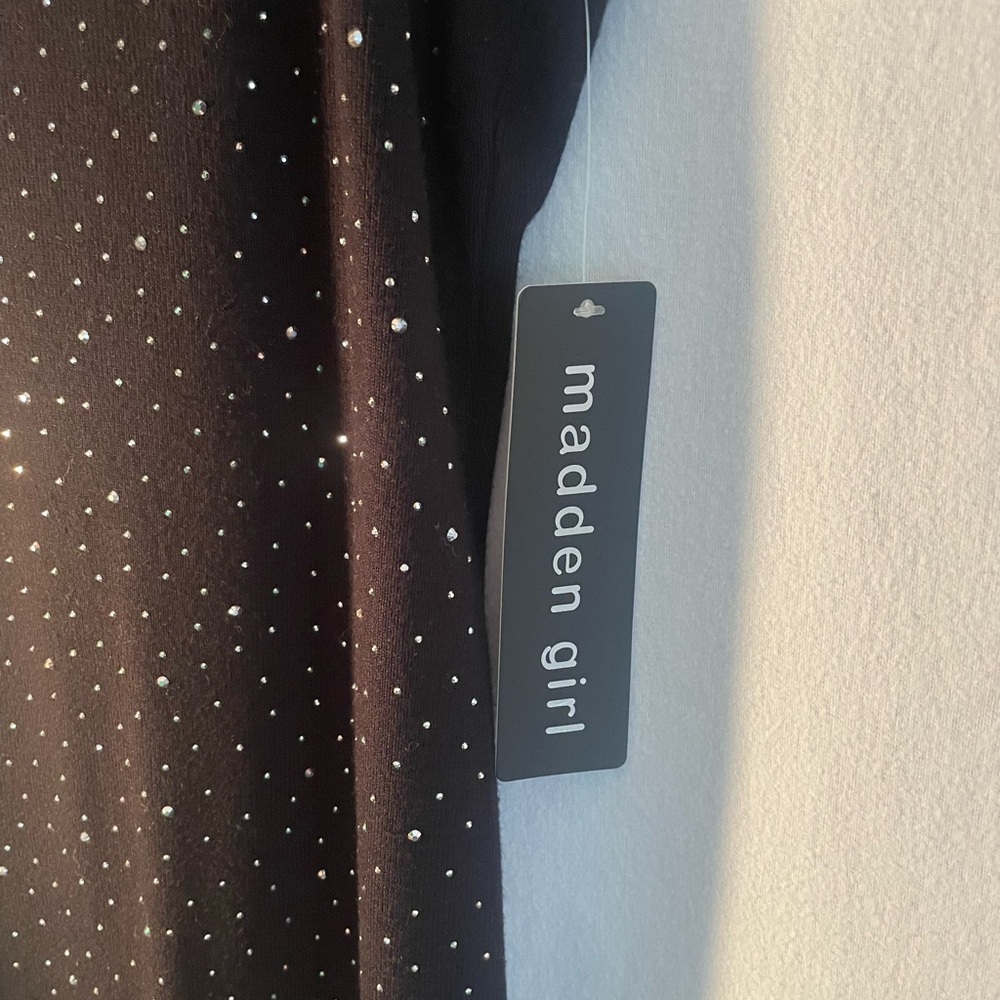 Madden Girl Blue Slip Midi Dress V-Neck Sleeveless - Picture 6 of 6